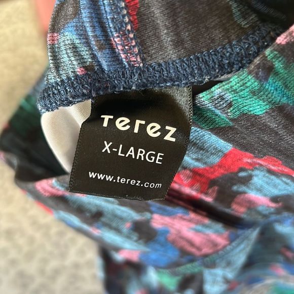 Terez High Waist  Multicolor Print Leggings Size XL - Picture 2 of 3